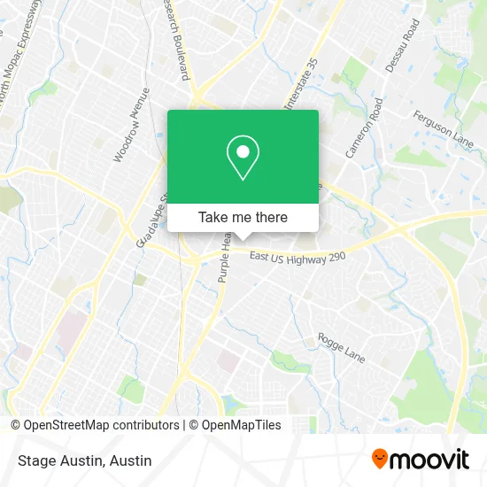 Stage Austin map
