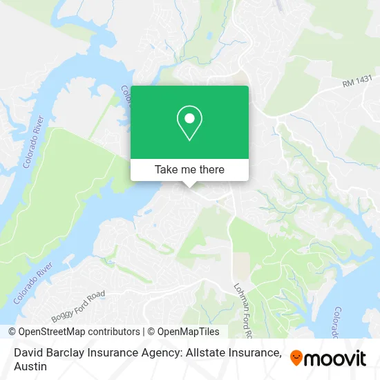 David Barclay Insurance Agency: Allstate Insurance map