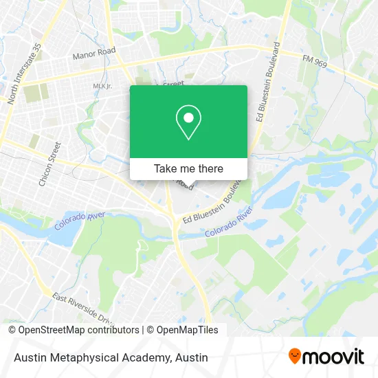 Austin Metaphysical Academy map