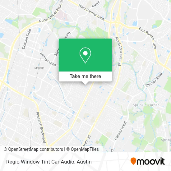 Regio Window Tint Car Audio map