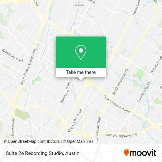 Suite 2e Recording Studio map