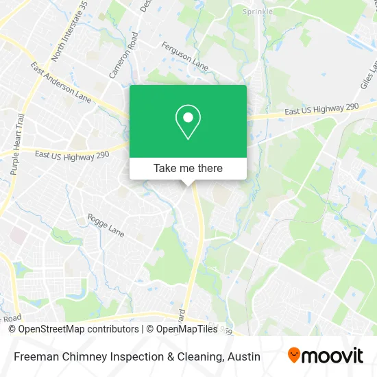 Freeman Chimney Inspection & Cleaning map