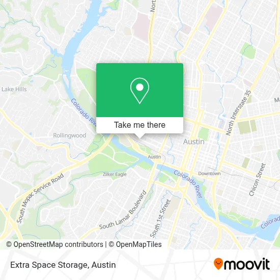 Extra Space Storage map
