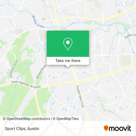 Sport Clips map