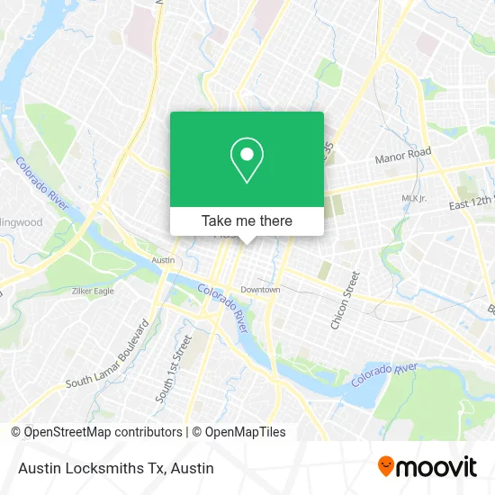 Austin Locksmiths Tx map