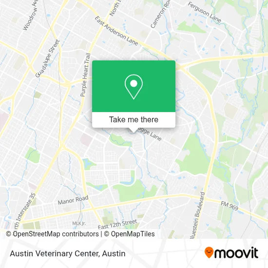Austin Veterinary Center map