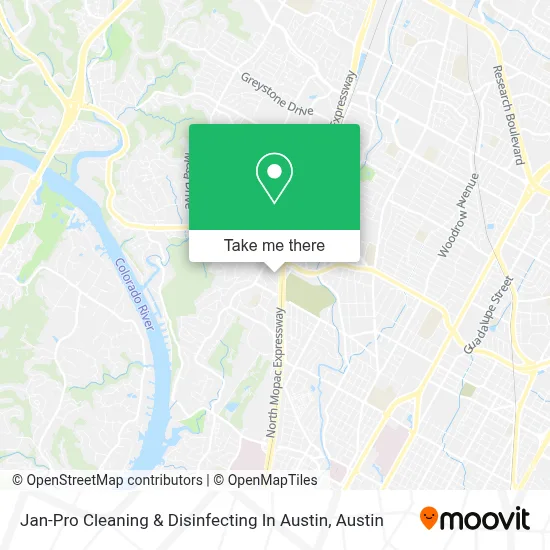 Jan-Pro Cleaning & Disinfecting In Austin map