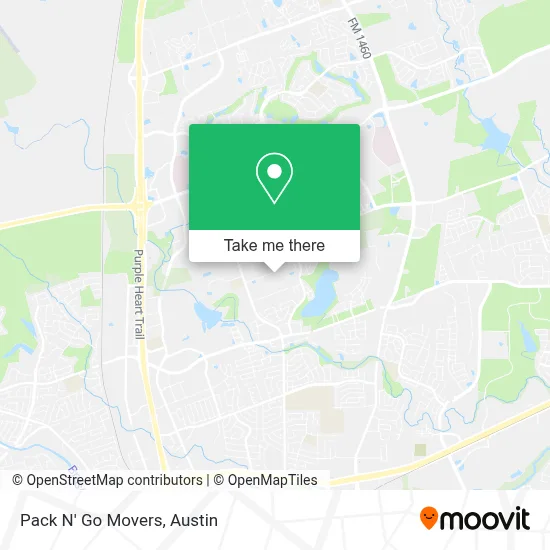 Pack N' Go Movers map