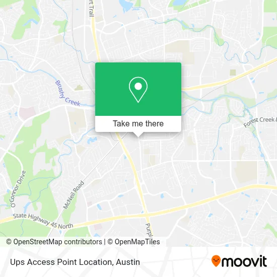 Ups Access Point Location map