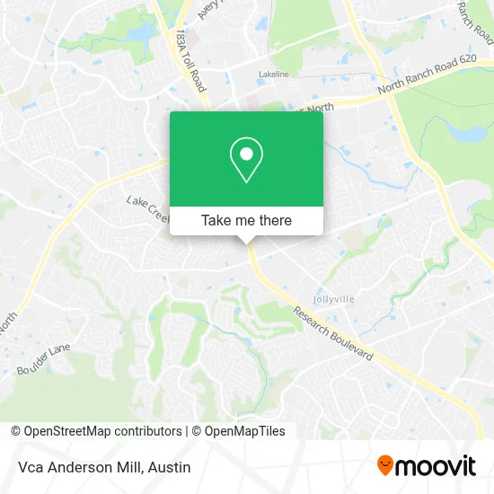 Vca Anderson Mill map