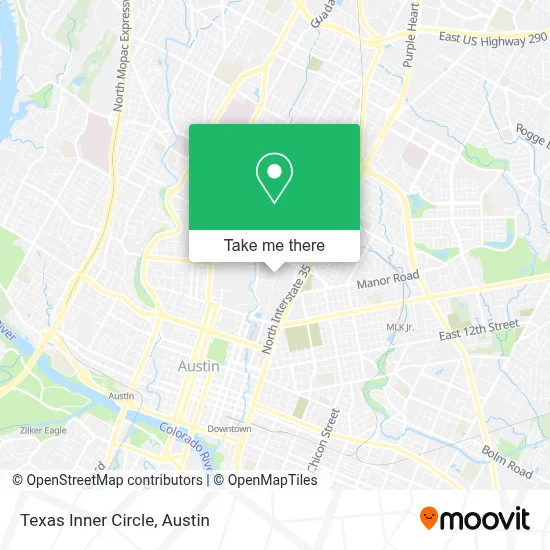Texas Inner Circle map