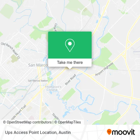 Ups Access Point Location map