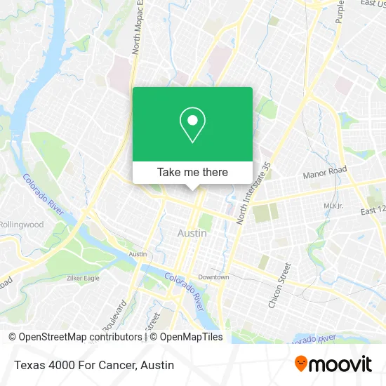 Texas 4000 For Cancer map