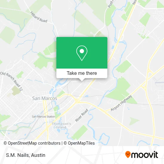 S.M. Nails map