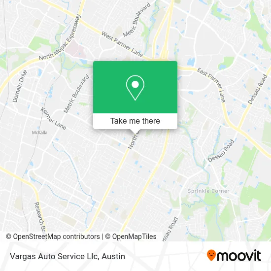 Vargas Auto Service Llc map