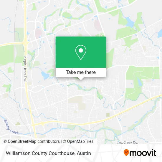Williamson County Courthouse map