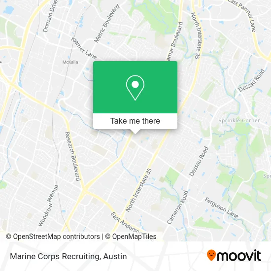 Marine Corps Recruiting map