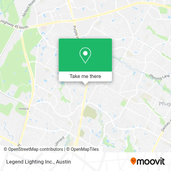 Legend Lighting Inc. map