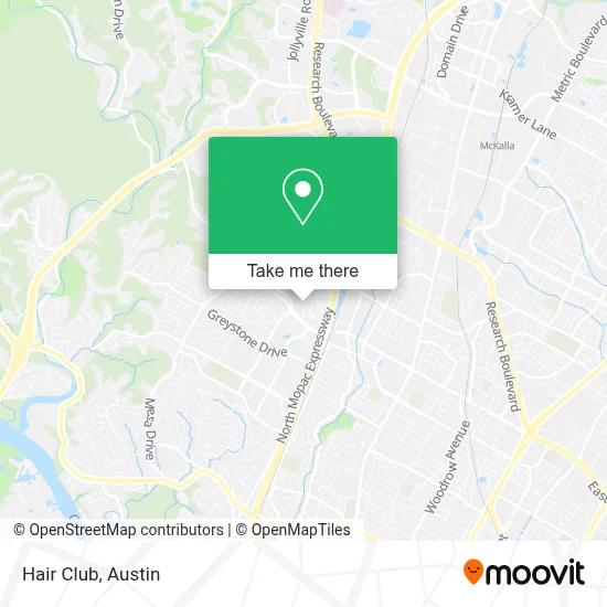 Hair Club map