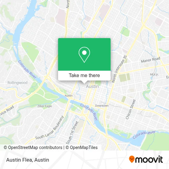 Austin Flea map
