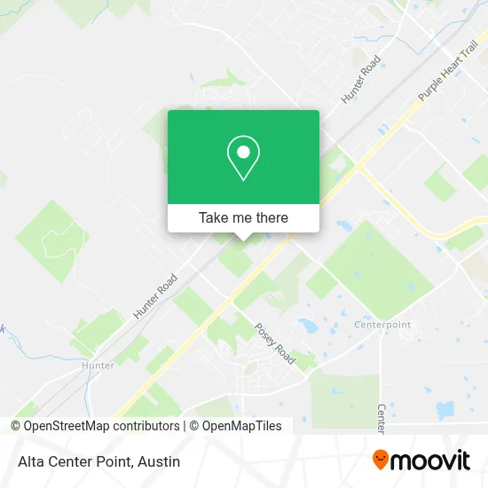 Alta Center Point map