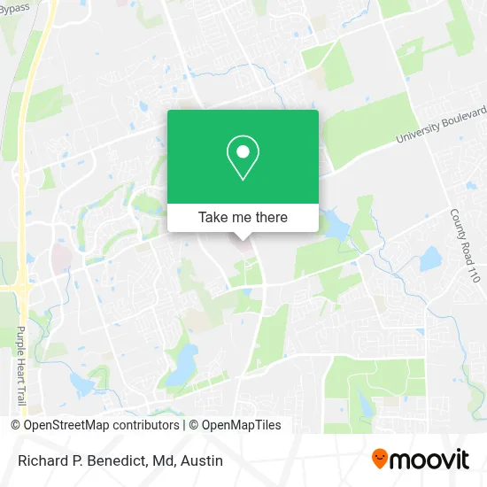 Richard P. Benedict, Md map