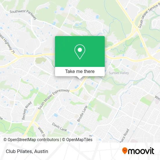 Club Pilates map