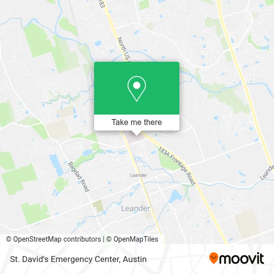 St. David's Emergency Center map