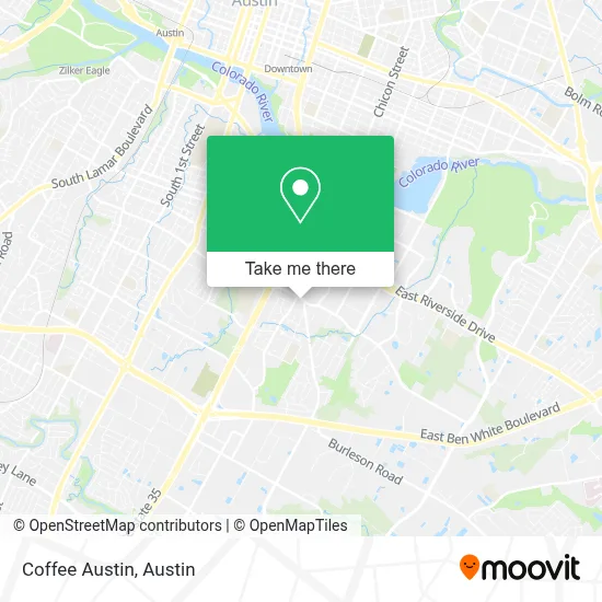 Coffee Austin map