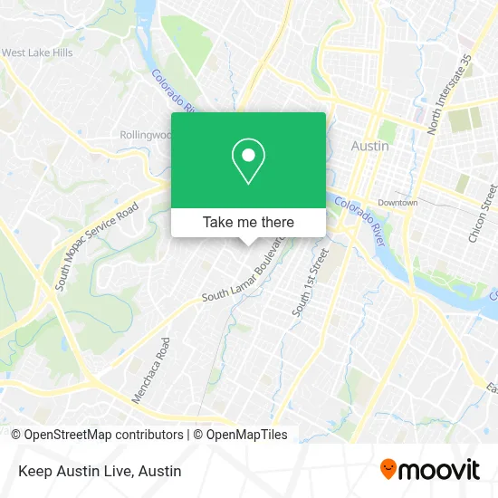 Keep Austin Live map