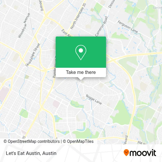 Let's Eat Austin map