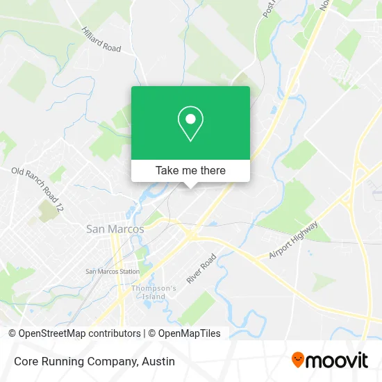 Core Running Company map