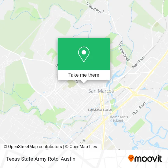 Texas State Army Rotc map