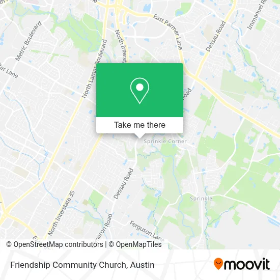 Friendship Community Church map