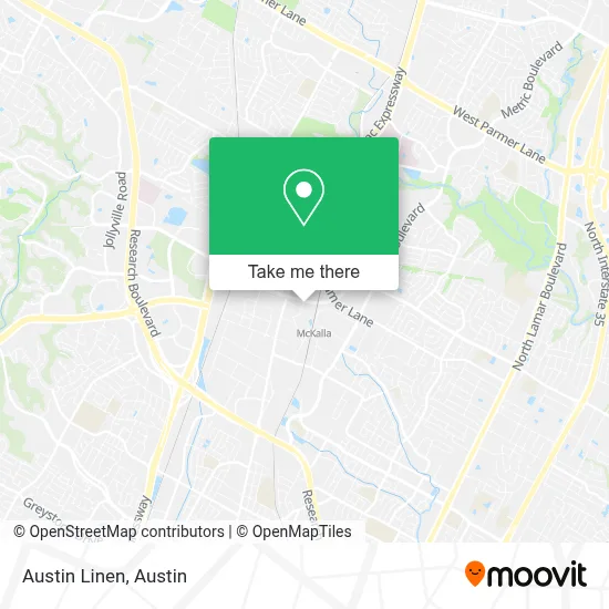 Austin Linen map