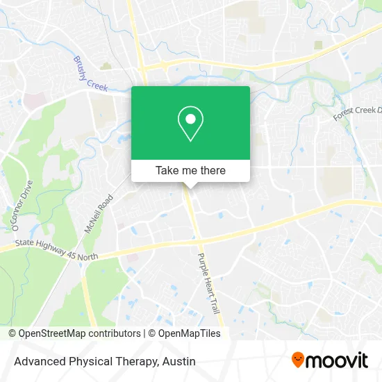 Advanced Physical Therapy map