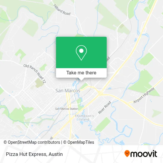 Pizza Hut Express map