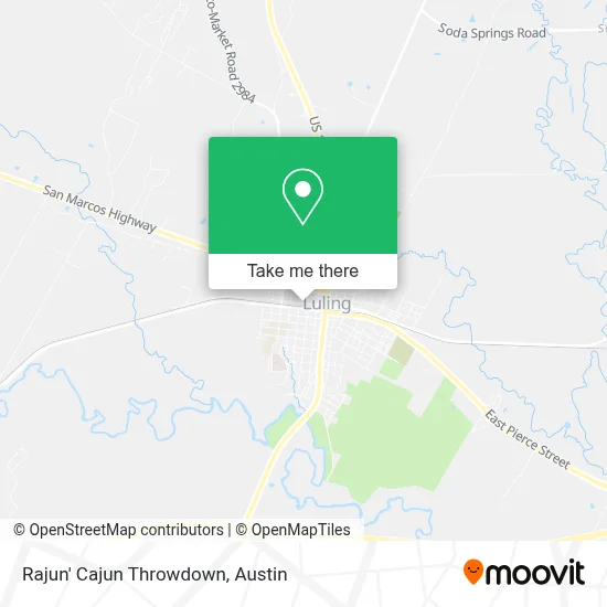 Rajun' Cajun Throwdown map