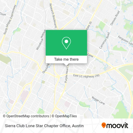 Sierra Club Lone Star Chapter Office map