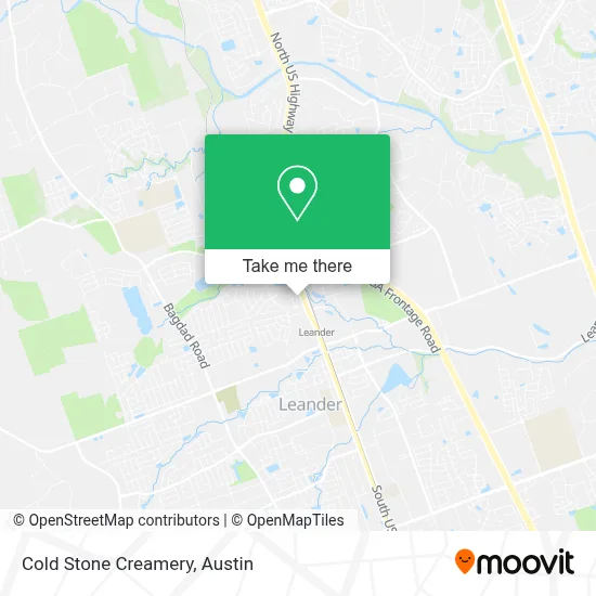 Cold Stone Creamery map