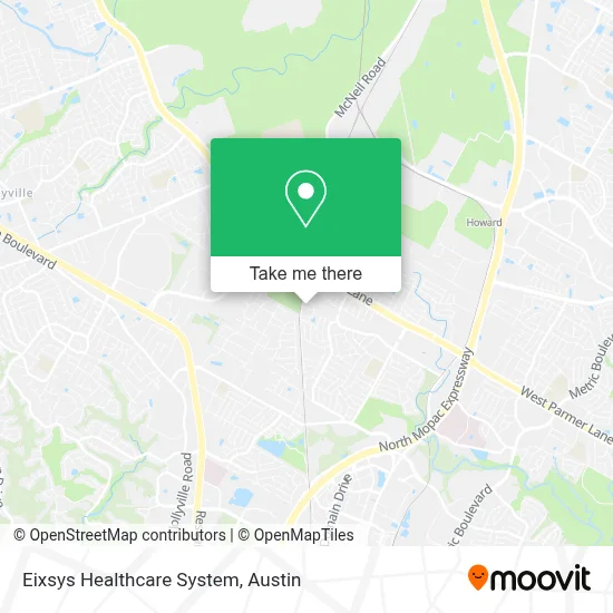 Eixsys Healthcare System map