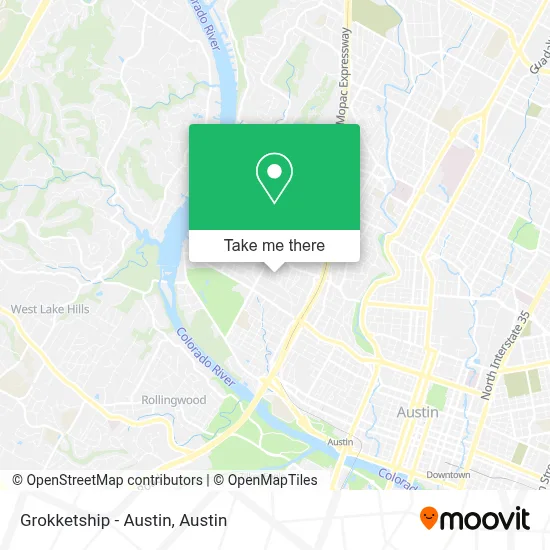 Grokketship - Austin map