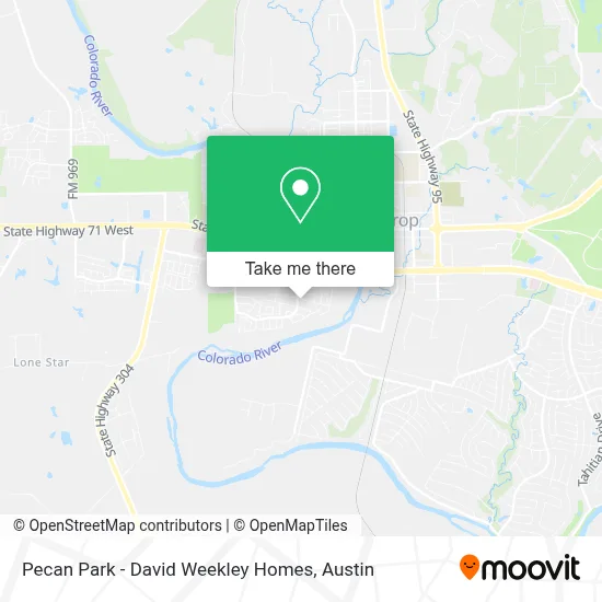 Pecan Park - David Weekley Homes map