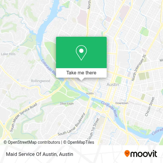 Maid Service Of Austin map