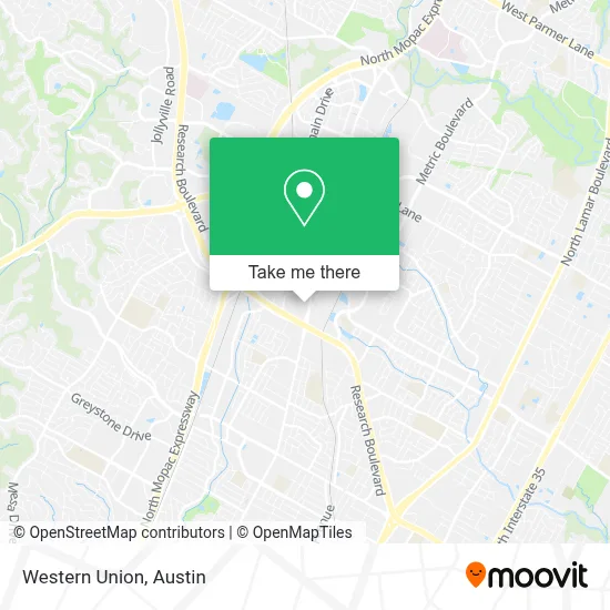 Western Union map