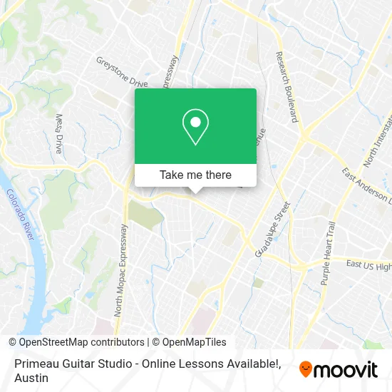 Primeau Guitar Studio - Online Lessons Available! map