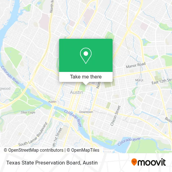 Texas State Preservation Board map