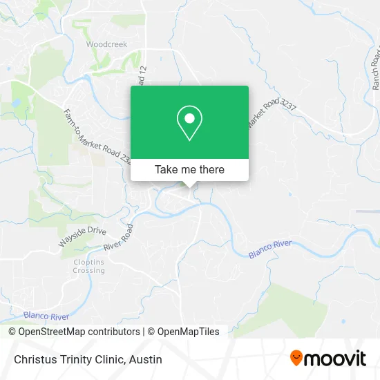 Christus Trinity Clinic map