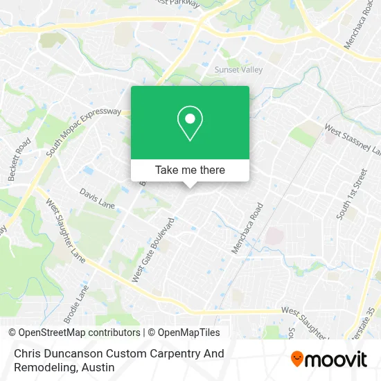 Chris Duncanson Custom Carpentry And Remodeling map