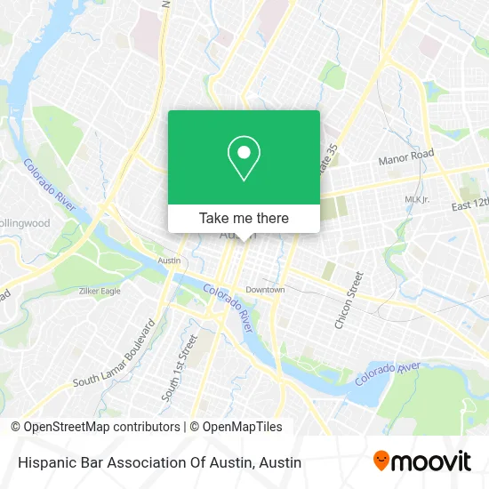 Hispanic Bar Association Of Austin map